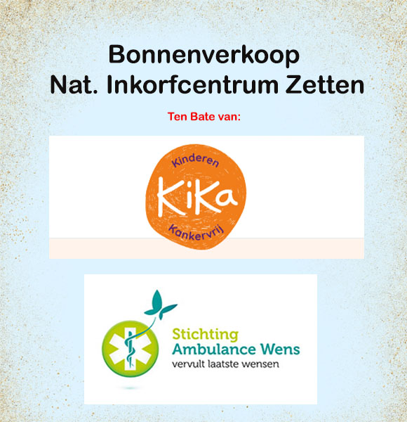 Bonnenverkoop NIC P.V. de Lingebode - Zetten - t.b.v. KIKA & Wens Ambulance